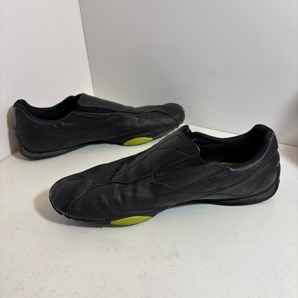 Vintage Puma Y2K men’s slip on black shoes in size 9.5 - Picture 2 of 9